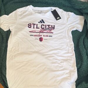 Adidas White Soccer Club Kids Tee